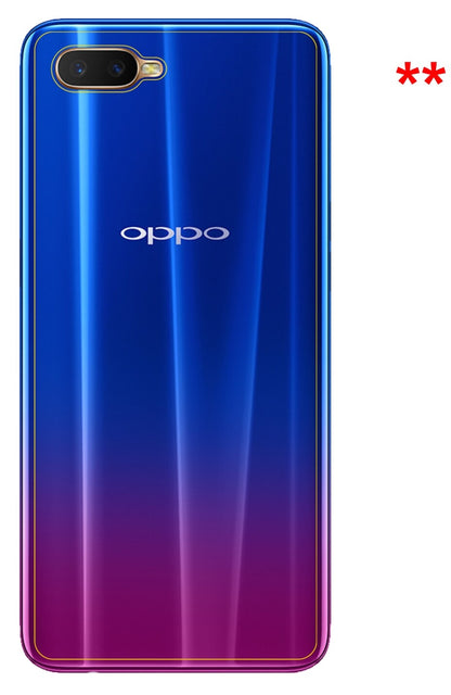 Dünne und klare Folie passend zugeschnitten für Oppo R17 Rückseite