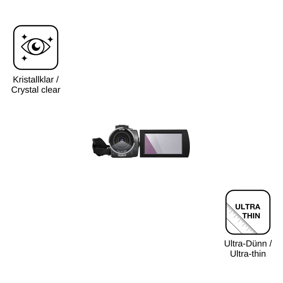 4x Screen Protector for ORDRO AE20 Protection Crystal Clear dipos