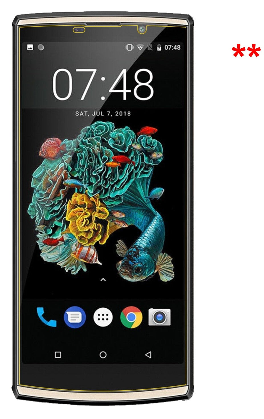 Dünne und klare Folie passend zugeschnitten für Oukitel K7