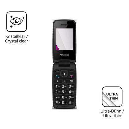 Dünne und klare Folie passend zugeschnitten für Panasonic KX-TU410
