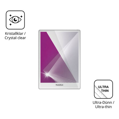 Dünne und klare Folie passend zugeschnitten für PocketBook InkPad One