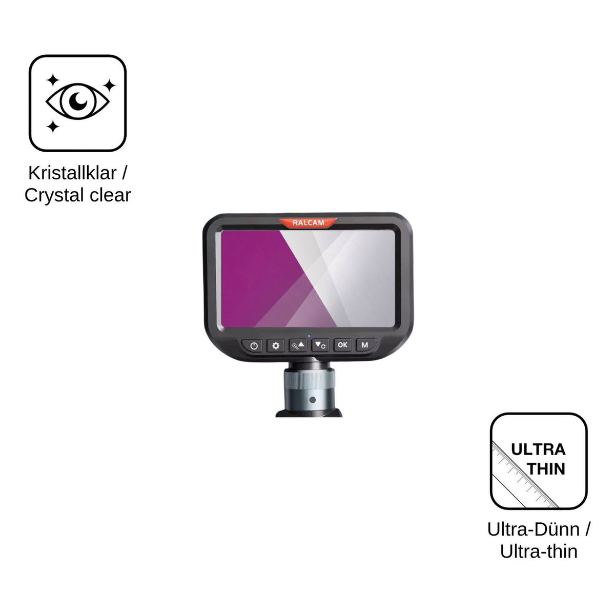4x Screen Protector for Ralcam Endoscope Camera 5 Protection Crystal Clear dipos