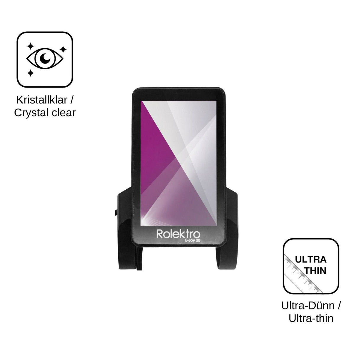 4x Screen Protector for Rolektro Joy 20 Protection Crystal Clear dipos