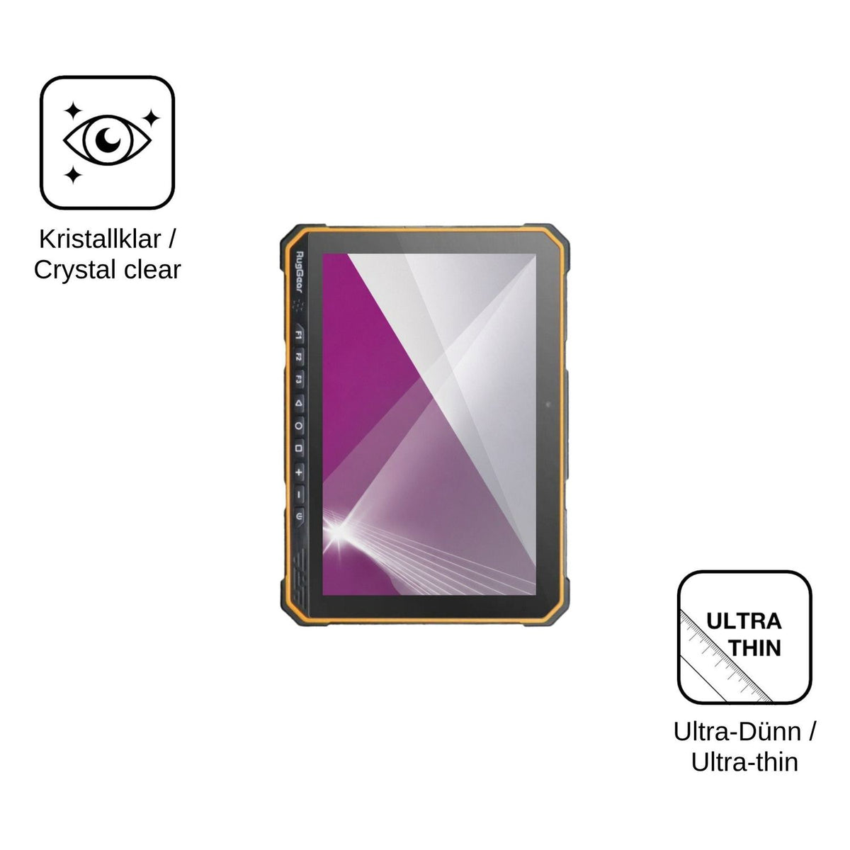 2x Screen Protector for RugGear RG935 Protection Crystal Clear dipos