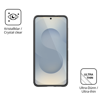 D�nne und klare Folie passend zugeschnitten f�r Samsung Galaxy S26 Case Friendly