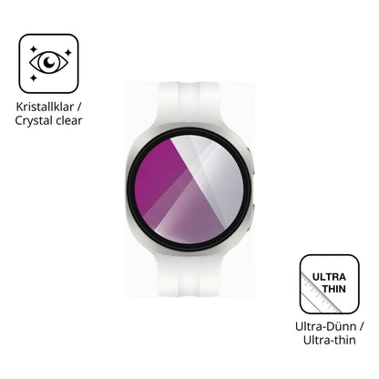 Dünne und klare Folie passend zugeschnitten für Samsung Galaxy Watch9 40mm