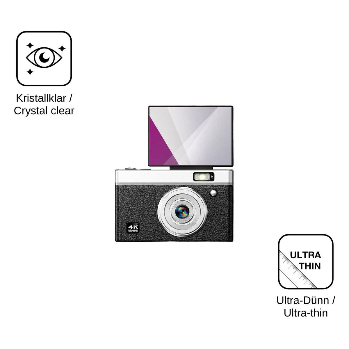4x Screen Protector for SOOGOOEY DC18 Protection Crystal Clear dipos