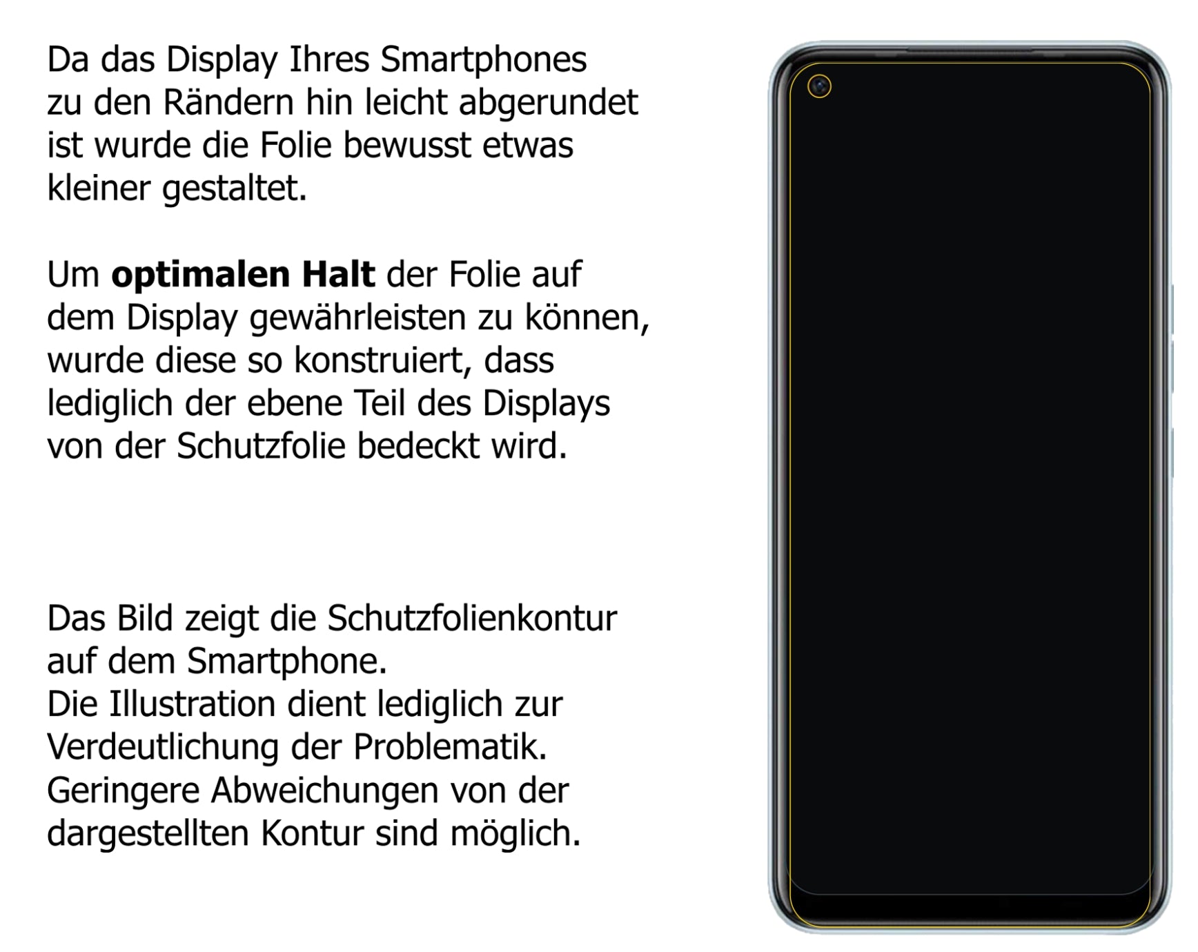 Dünne und klare Folie passend zugeschnitten für Tecno Camon 16