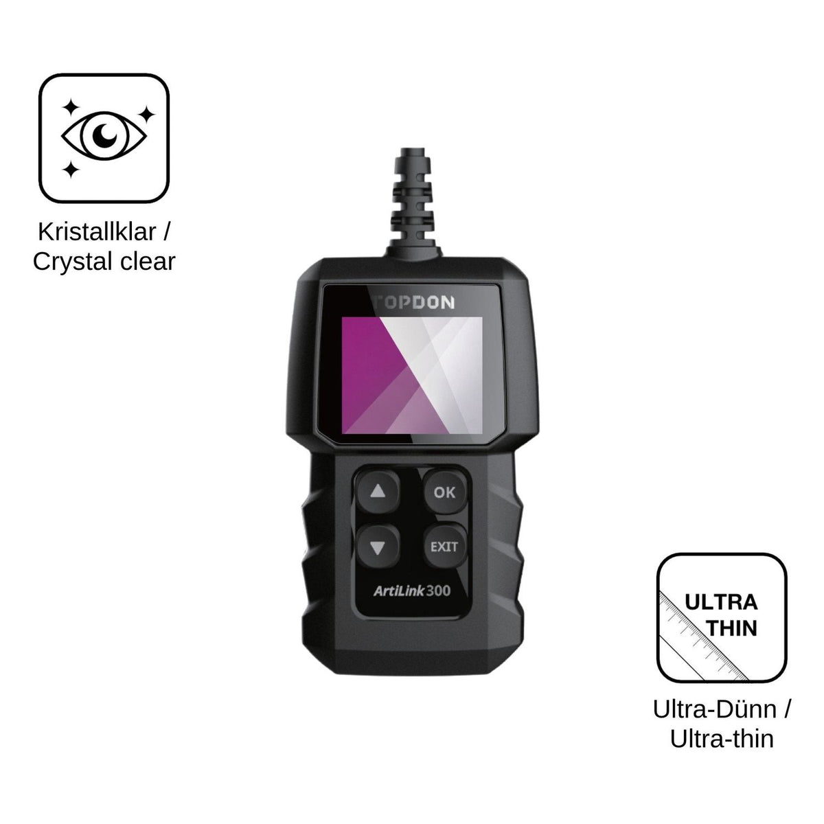 4x Screen Protector for Topdon ArtiLink 300 Protection Crystal Clear dipos