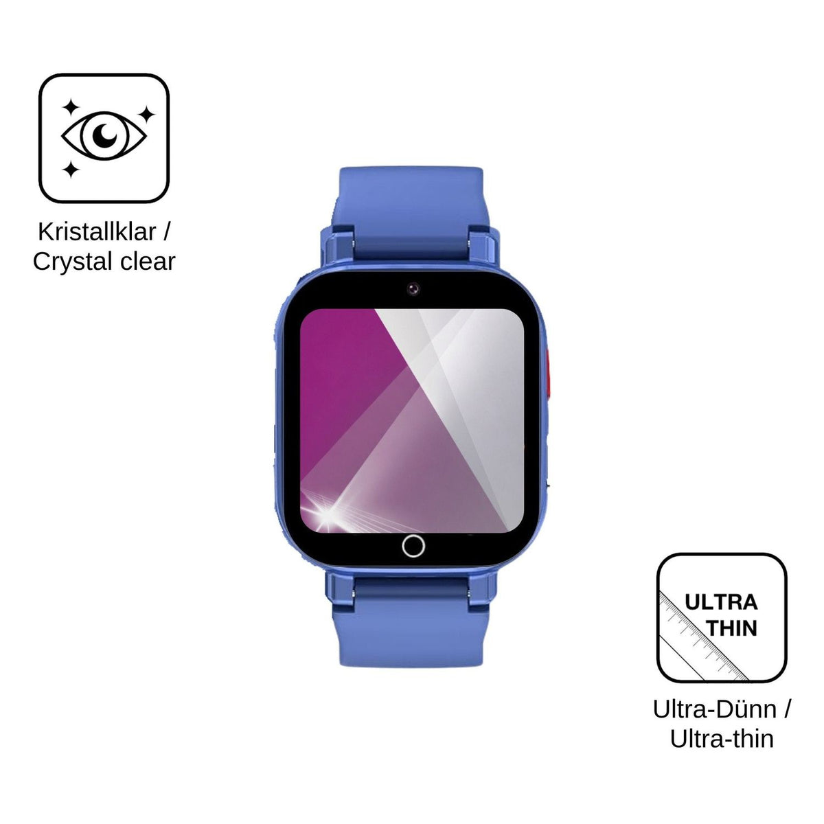 6x Screen Protector for Transformers Smartwatch Kinder 4G Protection Crystal Clear dipos