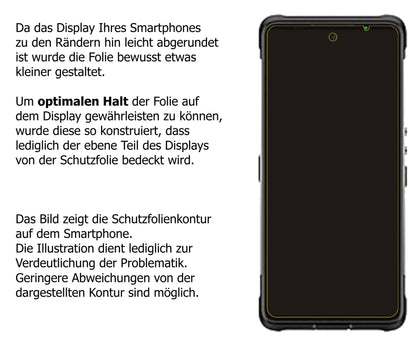Dünne und klare Folie passend zugeschnitten für Ulefone Armor 10 5G