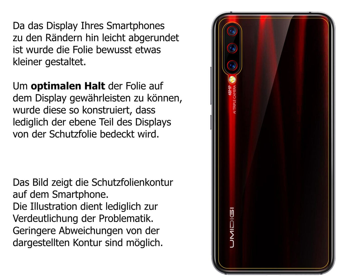 Dünne und klare Folie passend zugeschnitten für Ulefone X Rückseite
