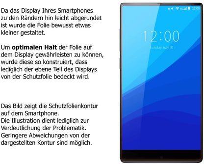 Dünne und klare Folie passend zugeschnitten für Umidigi Crystal