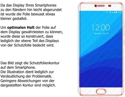 Dünne und klare Folie passend zugeschnitten für Umidigi Z Pro