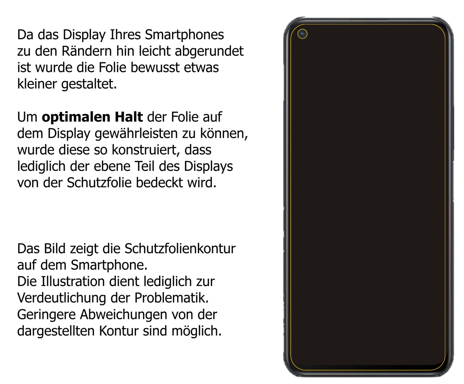 Dünne und klare Folie passend zugeschnitten für vivo Y50t
