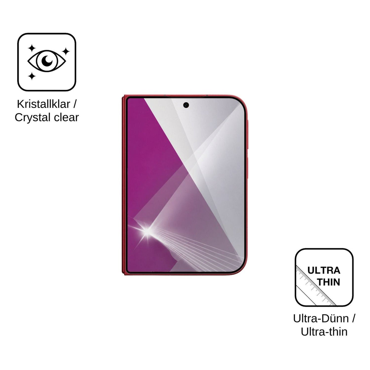 4x Screen Protector for Xiaomi 18 Fold Outside Protection Crystal Clear dipos