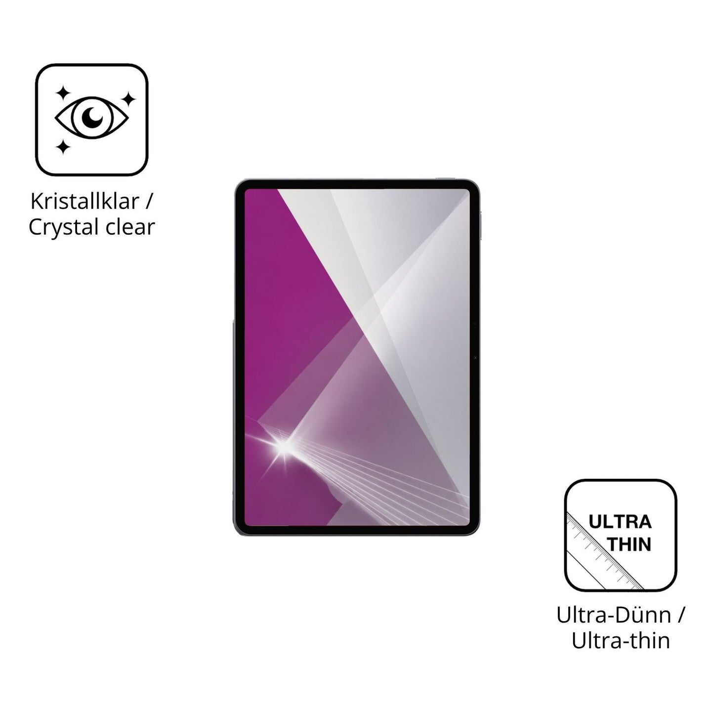 Dünne und klare Folie passend zugeschnitten für Xiaomi Pad 8 Pro
