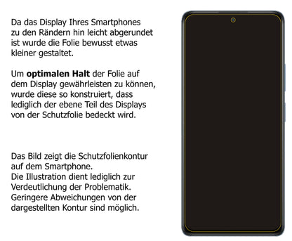 Dünne und klare Folie passend zugeschnitten für Xiaomi Redmi Note 10 Pro Max