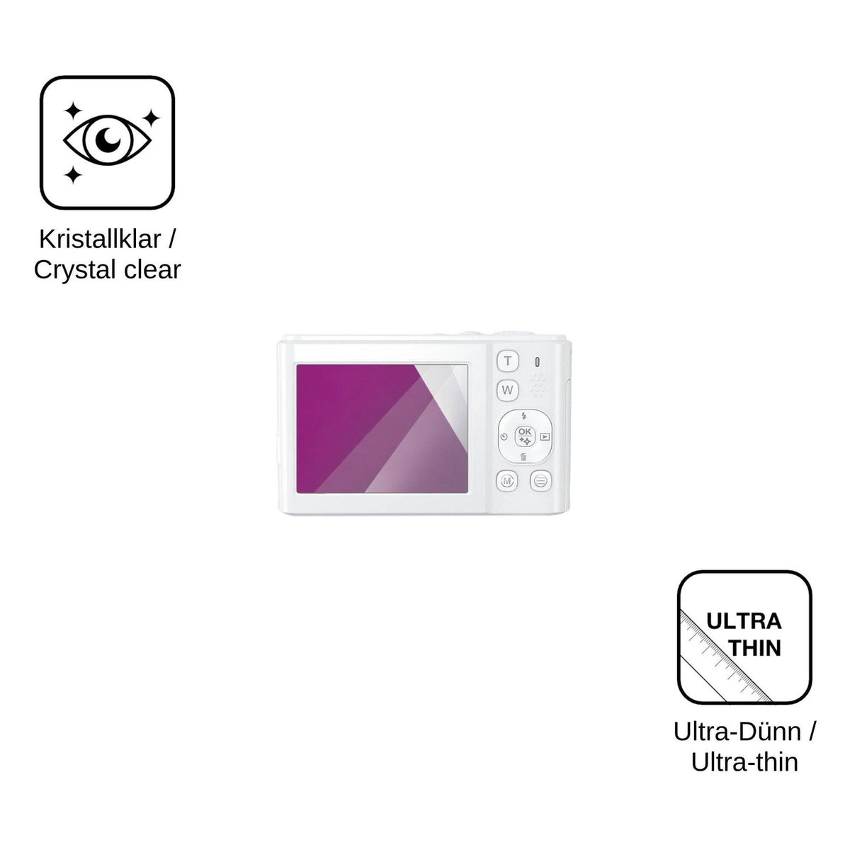 4x Screen Protector for Zostuic Digitalkamera 8K 96MP Protection Crystal Clear dipos