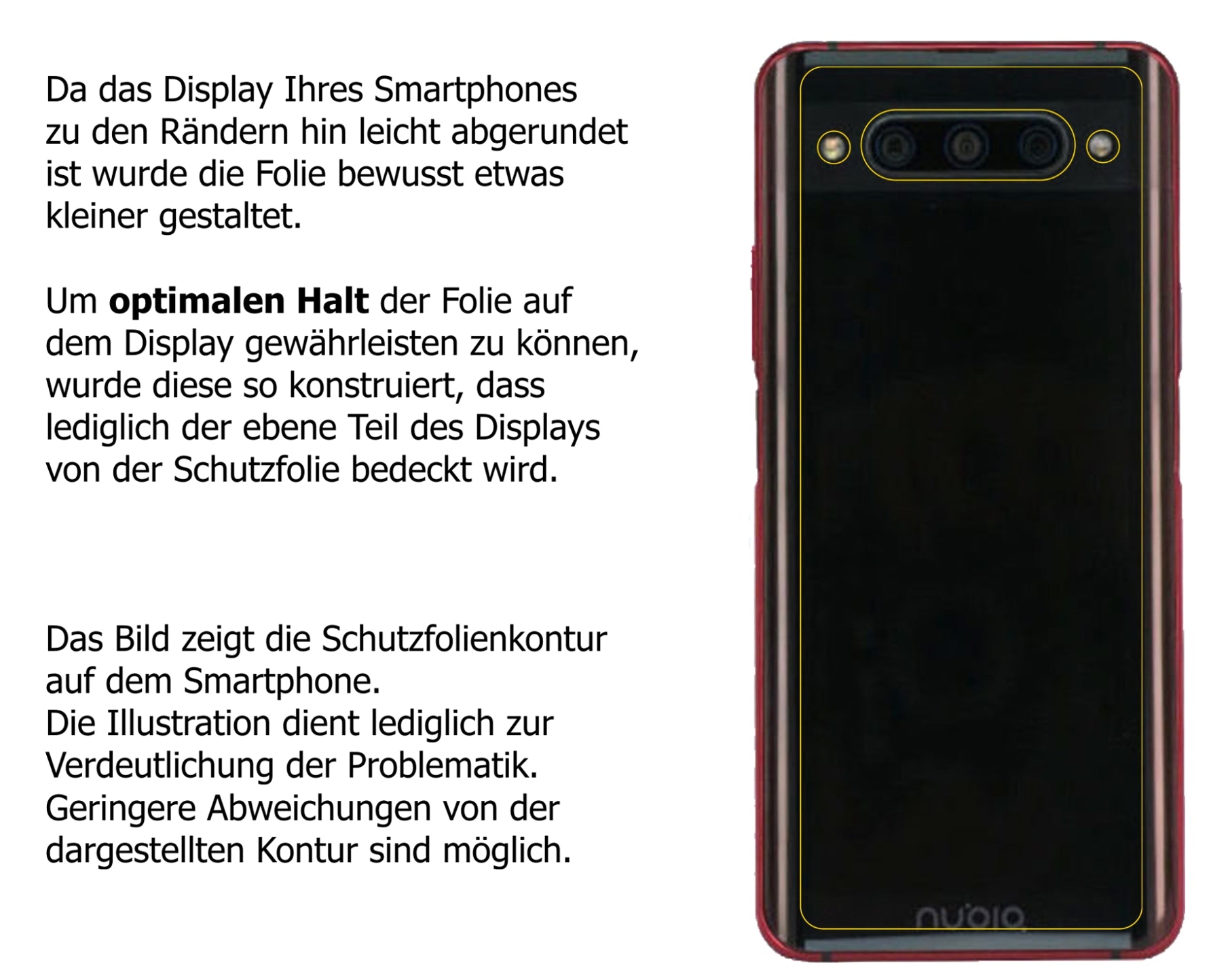 Dünne und klare Folie passend zugeschnitten für ZTE nubia Z20 Rückseite