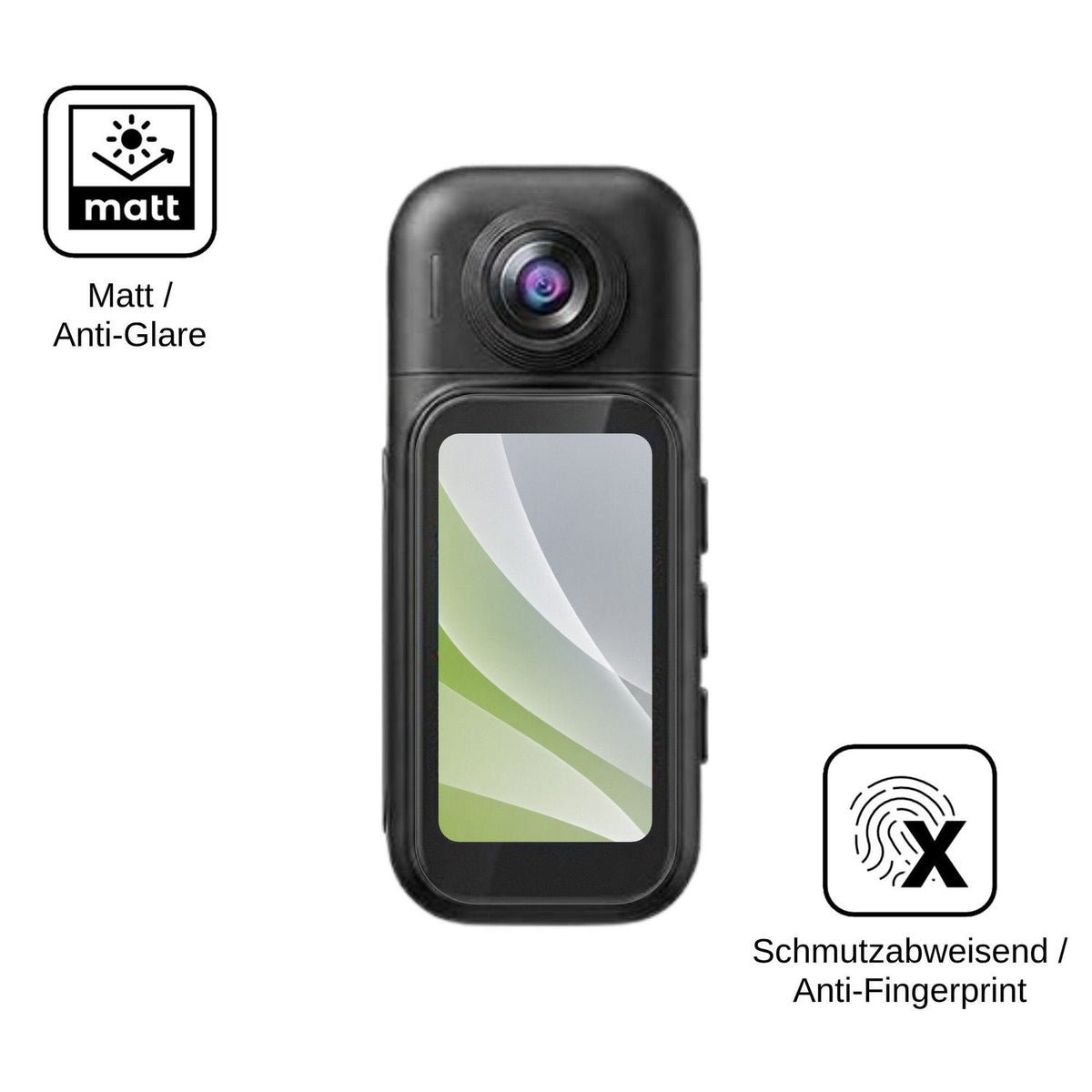 4x Screen Protector for AIKER H91 Action Cam Protection Anti Glare dipos