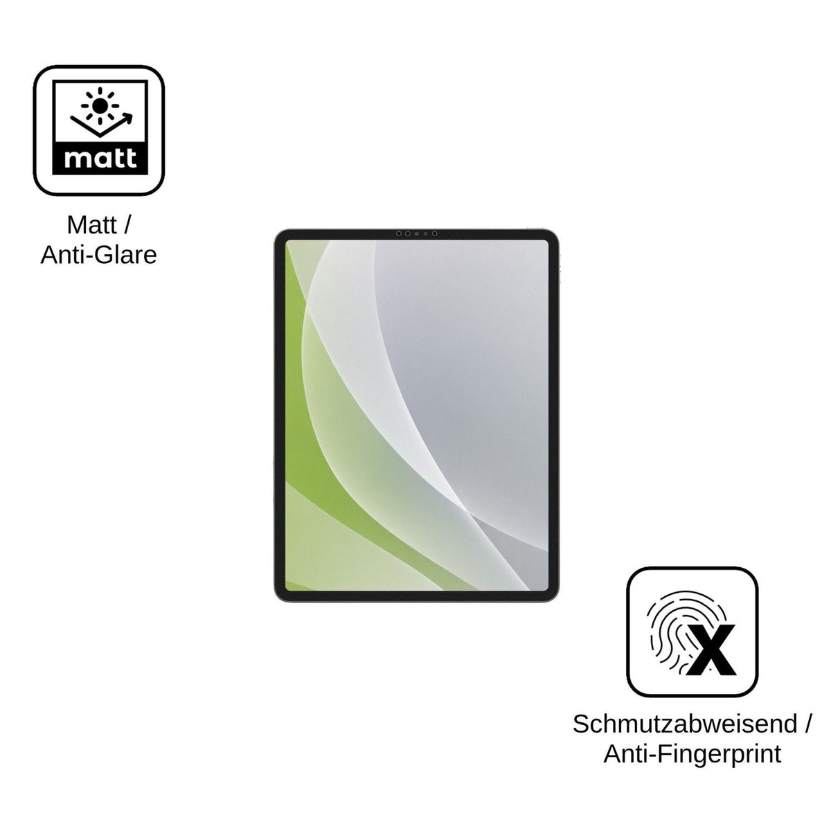 2x Screen Protector for Apple iPad Pro 12.9 Inch (2022) Protection Anti Glare dipos