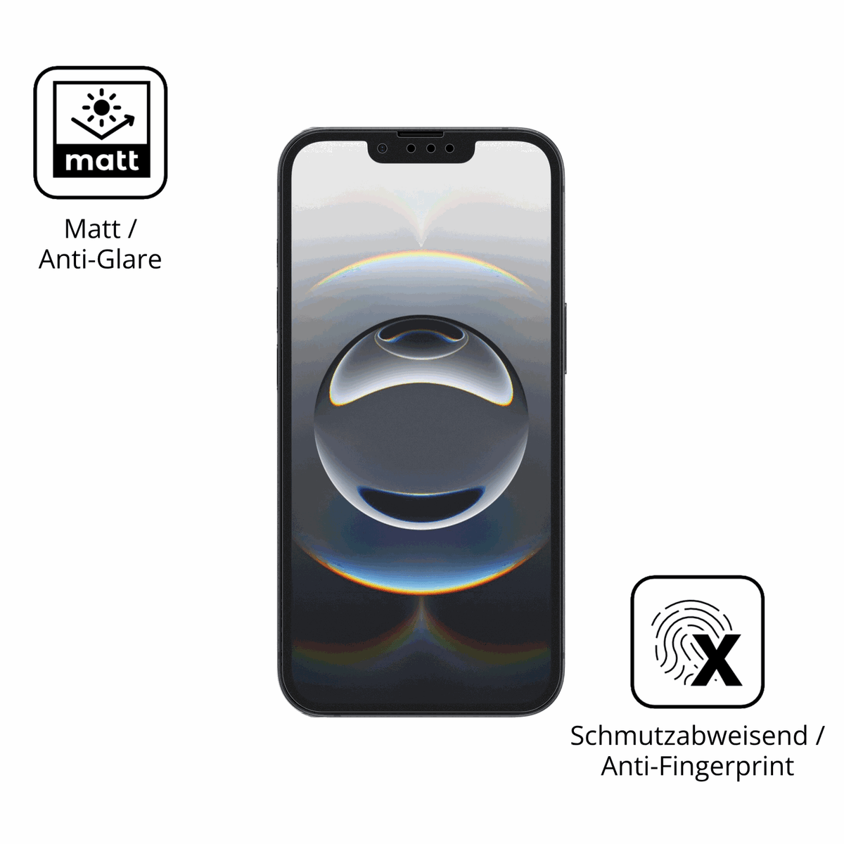 D�nne und entspiegelnde Folie passend zugeschnitten f�r Apple iPhone 17e