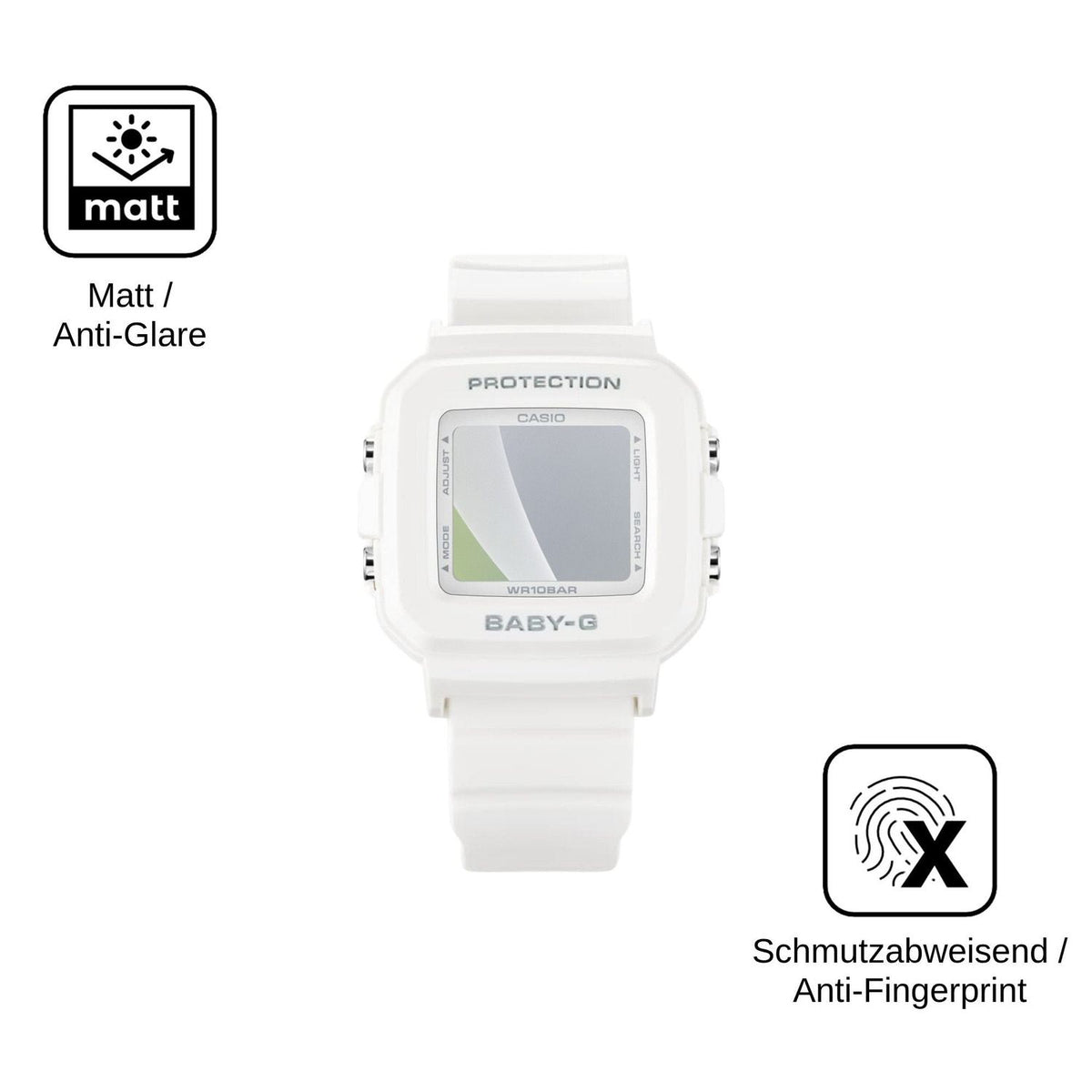 6x Screen Protector for Casio Baby-G BGD-10 Protection Anti Glare dipos