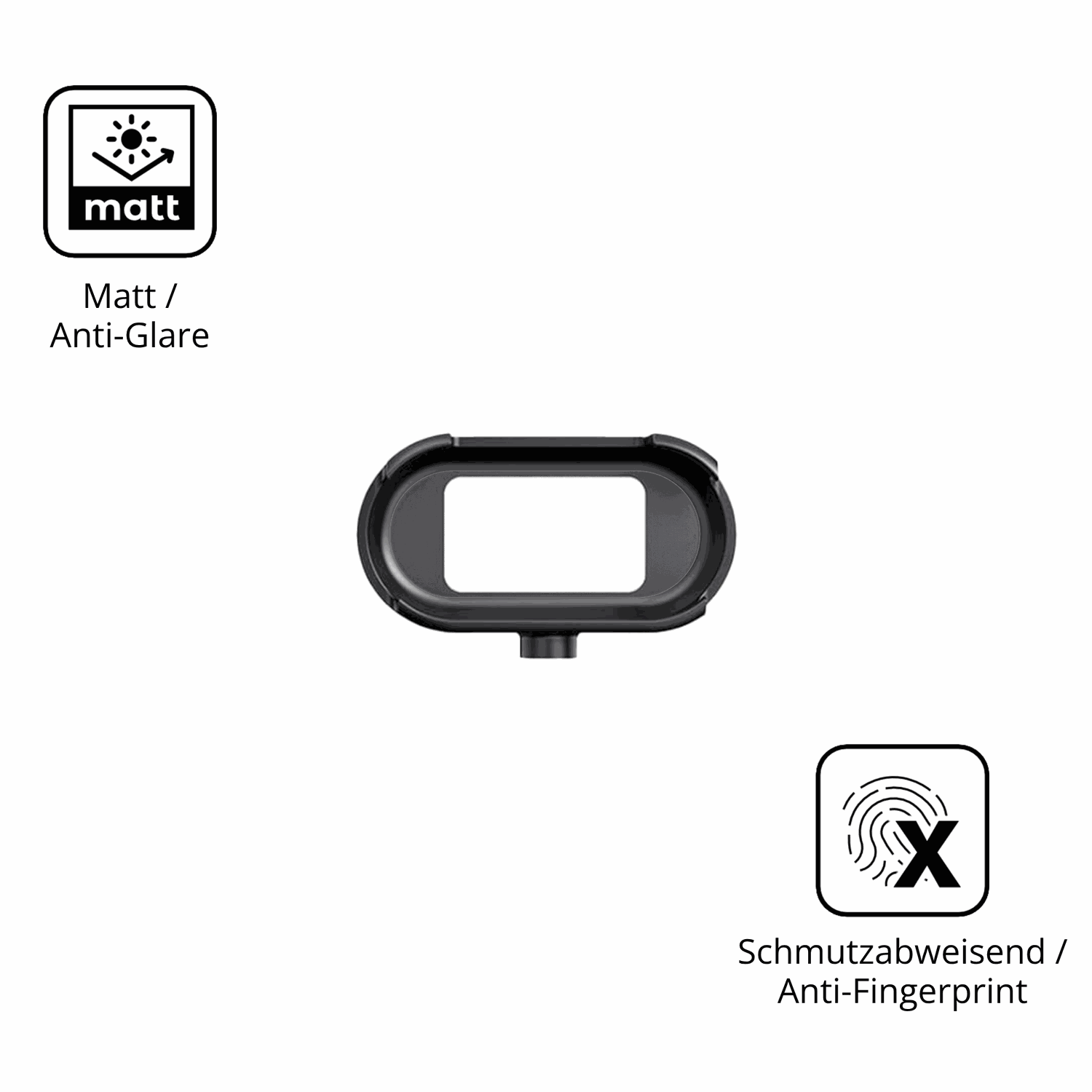 Dünne und entspiegelnde Folie passend zugeschnitten für Cossify HW0612 Mini Action-Cam
