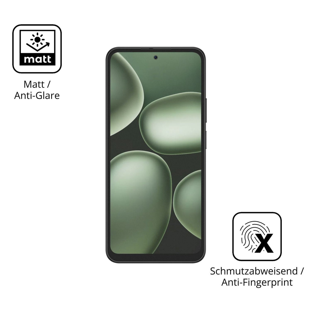 Dünne und entspiegelnde Folie passend zugeschnitten für Doogee B10