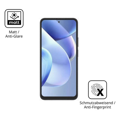 Dünne und entspiegelnde Folie passend zugeschnitten für Doogee B10 Pro