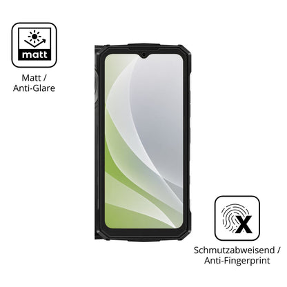 Dünne und entspiegelnde Folie passend zugeschnitten für Doogee Fire 7 Max
