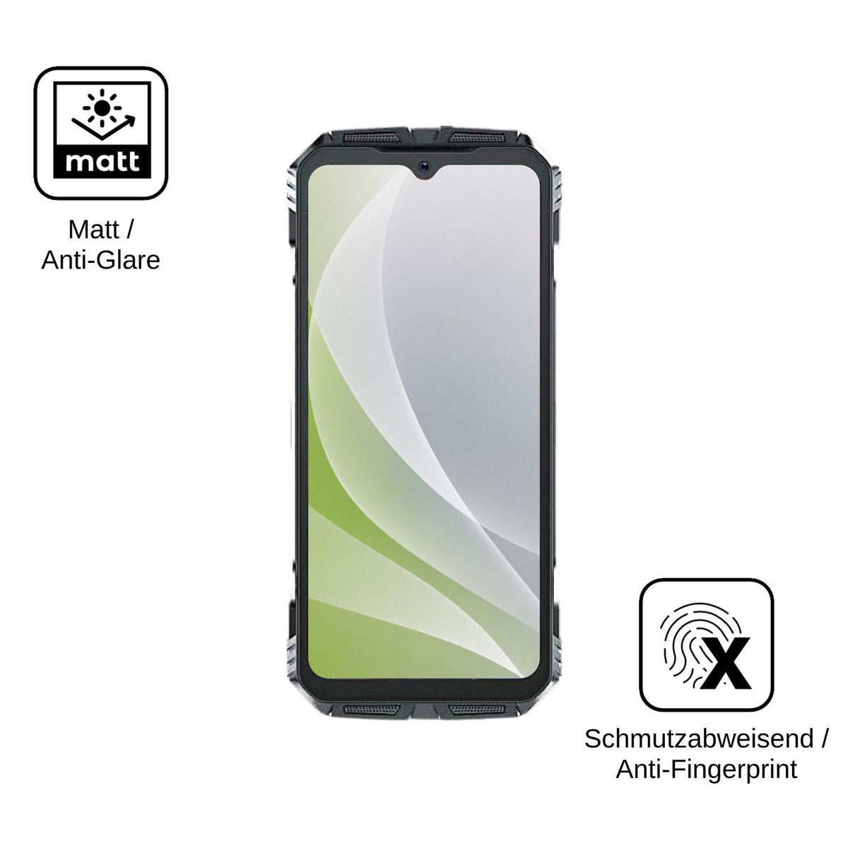 4x Screen Protector for Doogee S118 Plus Protection Anti Glare dipos