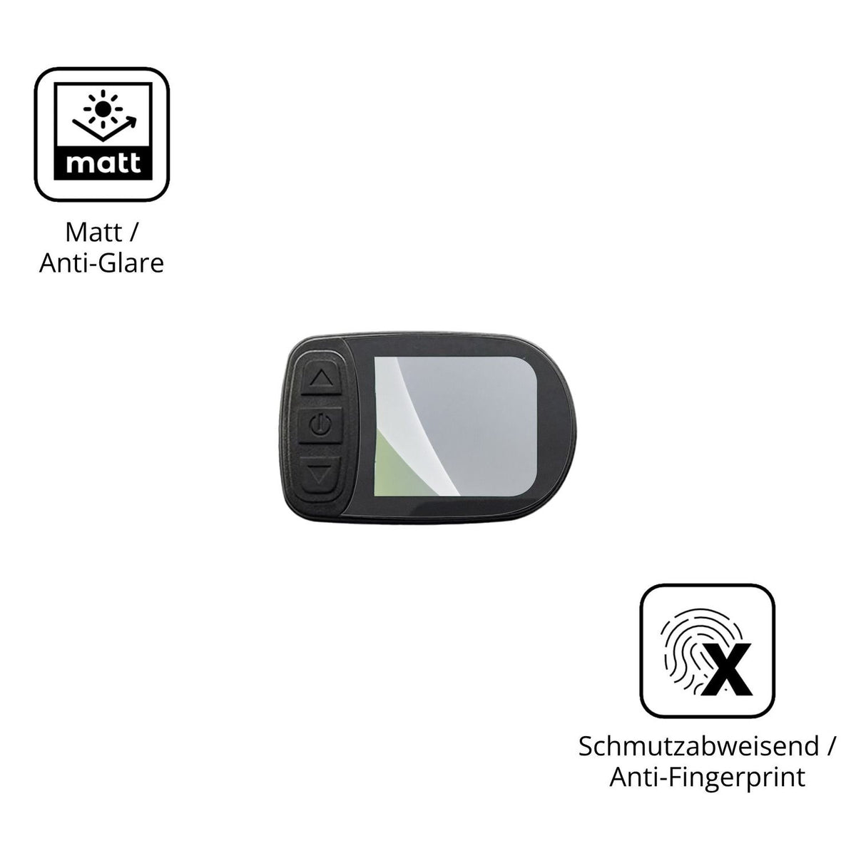 Dünne und entspiegelnde Folie passend zugeschnitten für EfforPrac KT-LCD5