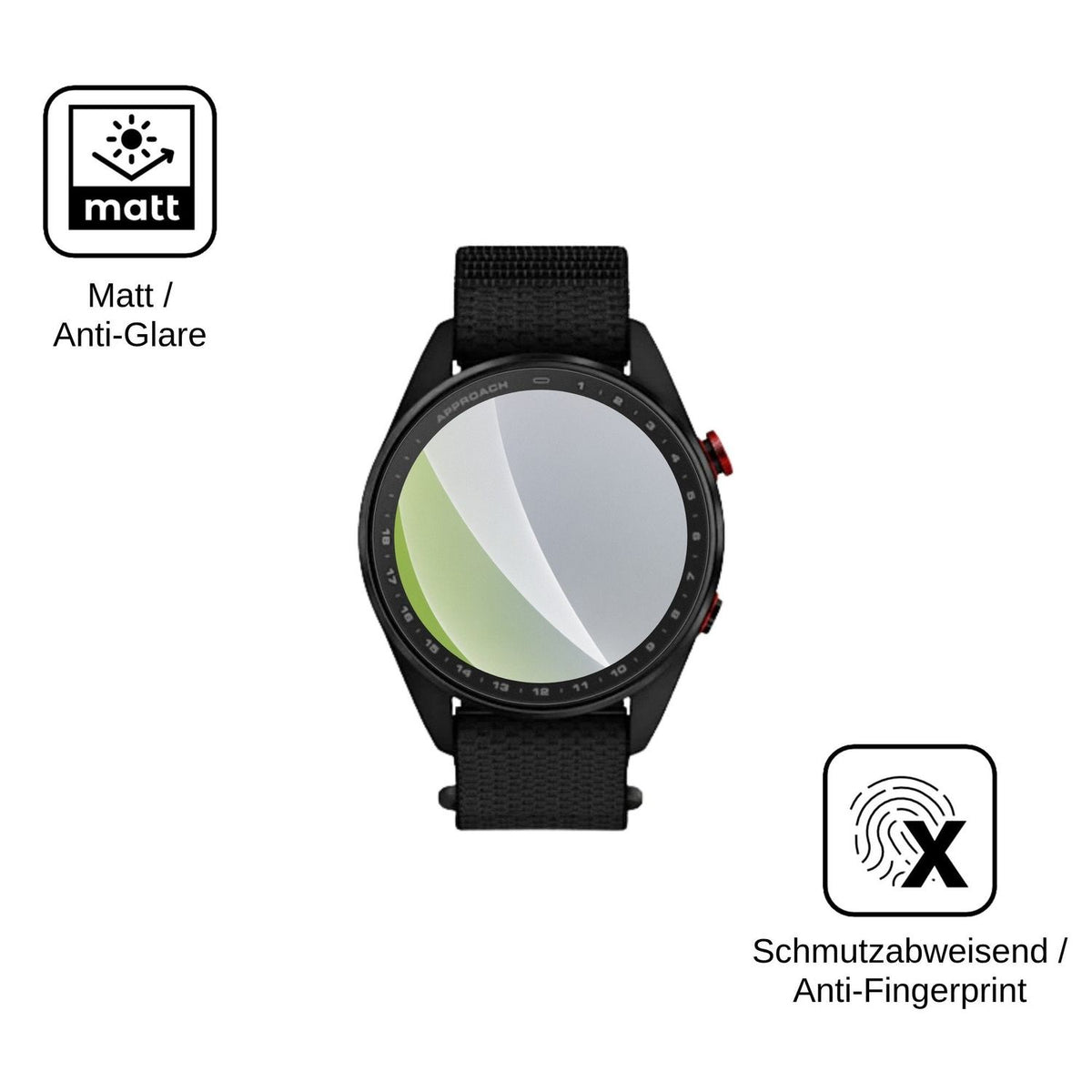 6x Screen Protector for Garmin Approach S72 47mm Protection Anti Glare dipos