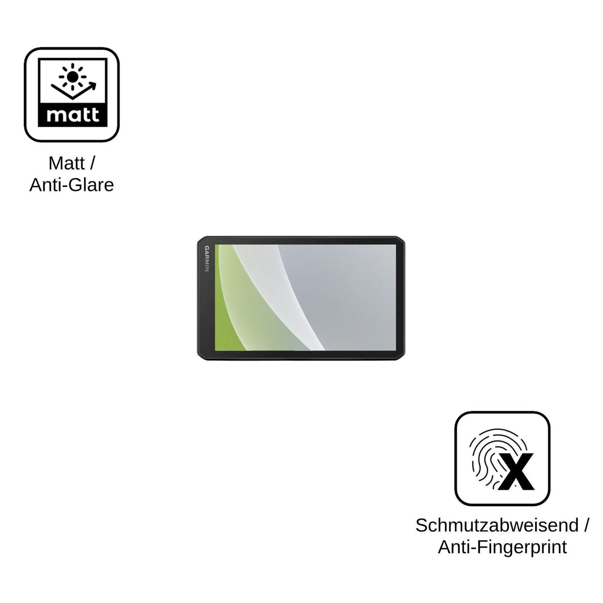 2x Screen Protector for Garmin CamperCam 795 Protection Anti Glare dipos