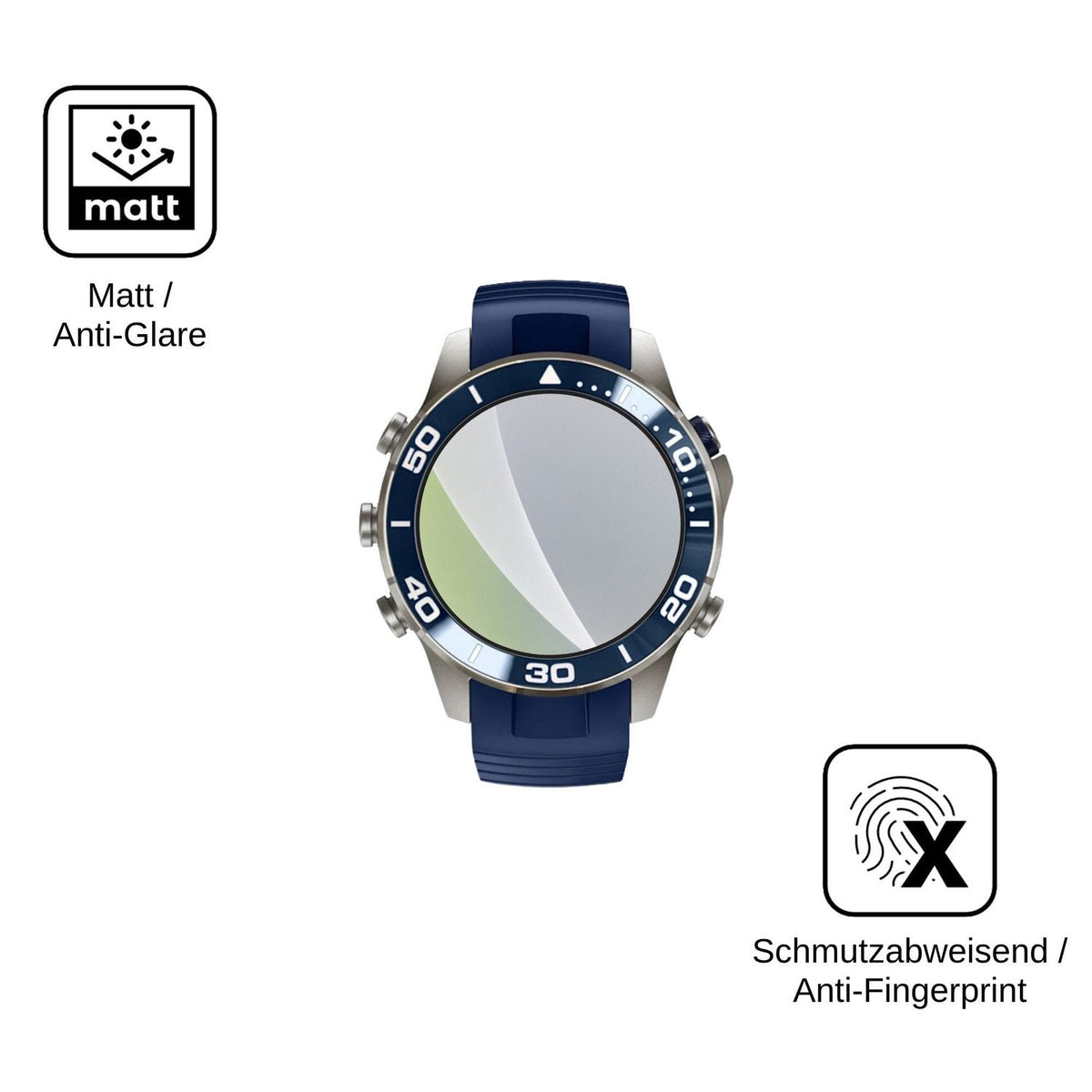 6x Screen Protector for Garmin MARQ Diver Protection Anti Glare dipos