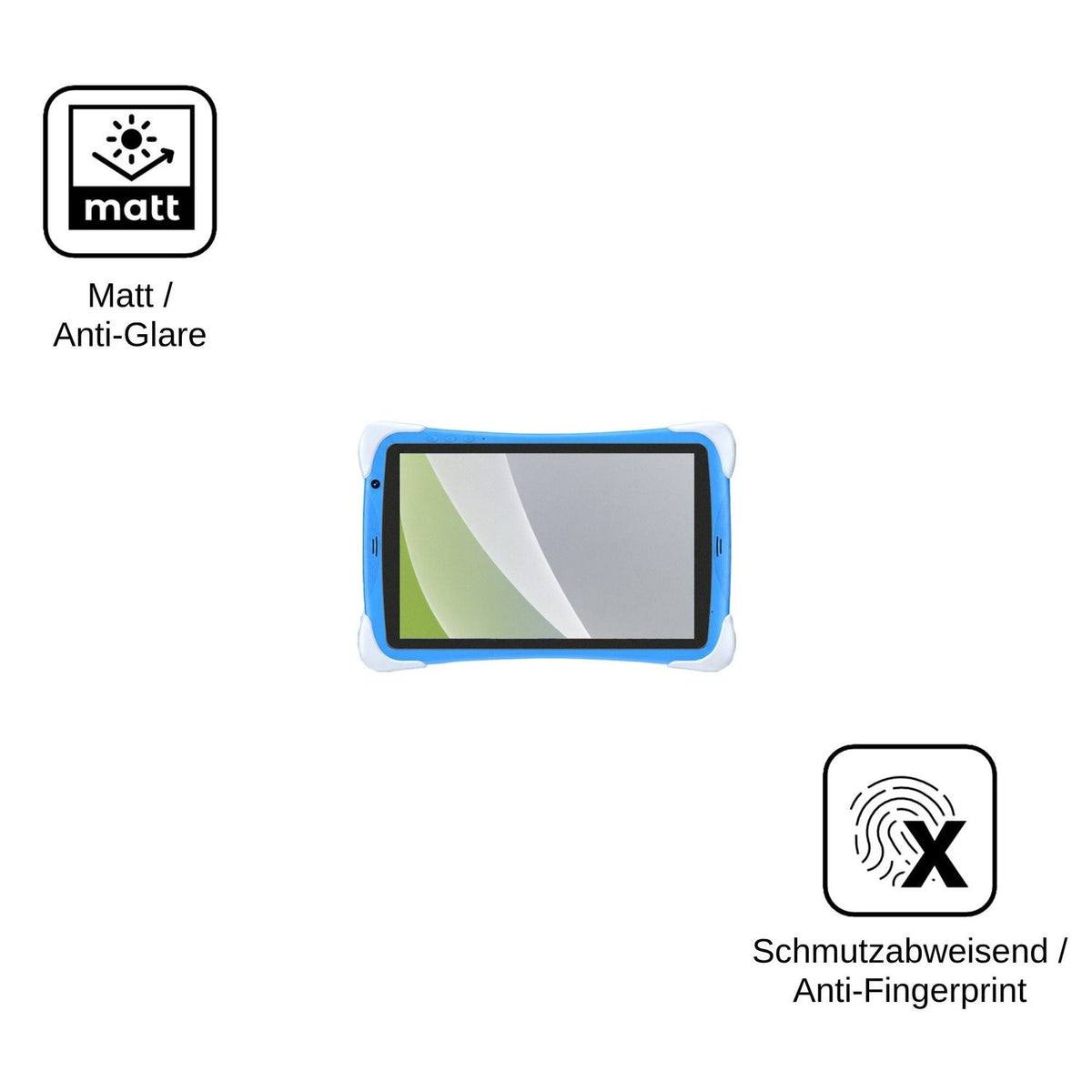 2x Screen Protector for Gezoon Kinder Tab 10 Protection Anti Glare dipos