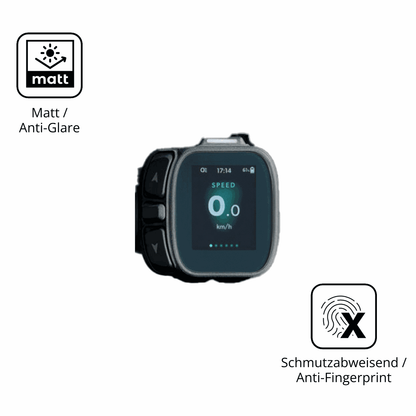 Dünne und entspiegelnde Folie passend zugeschnitten für Giant Ridecontrol Dash 2 2026