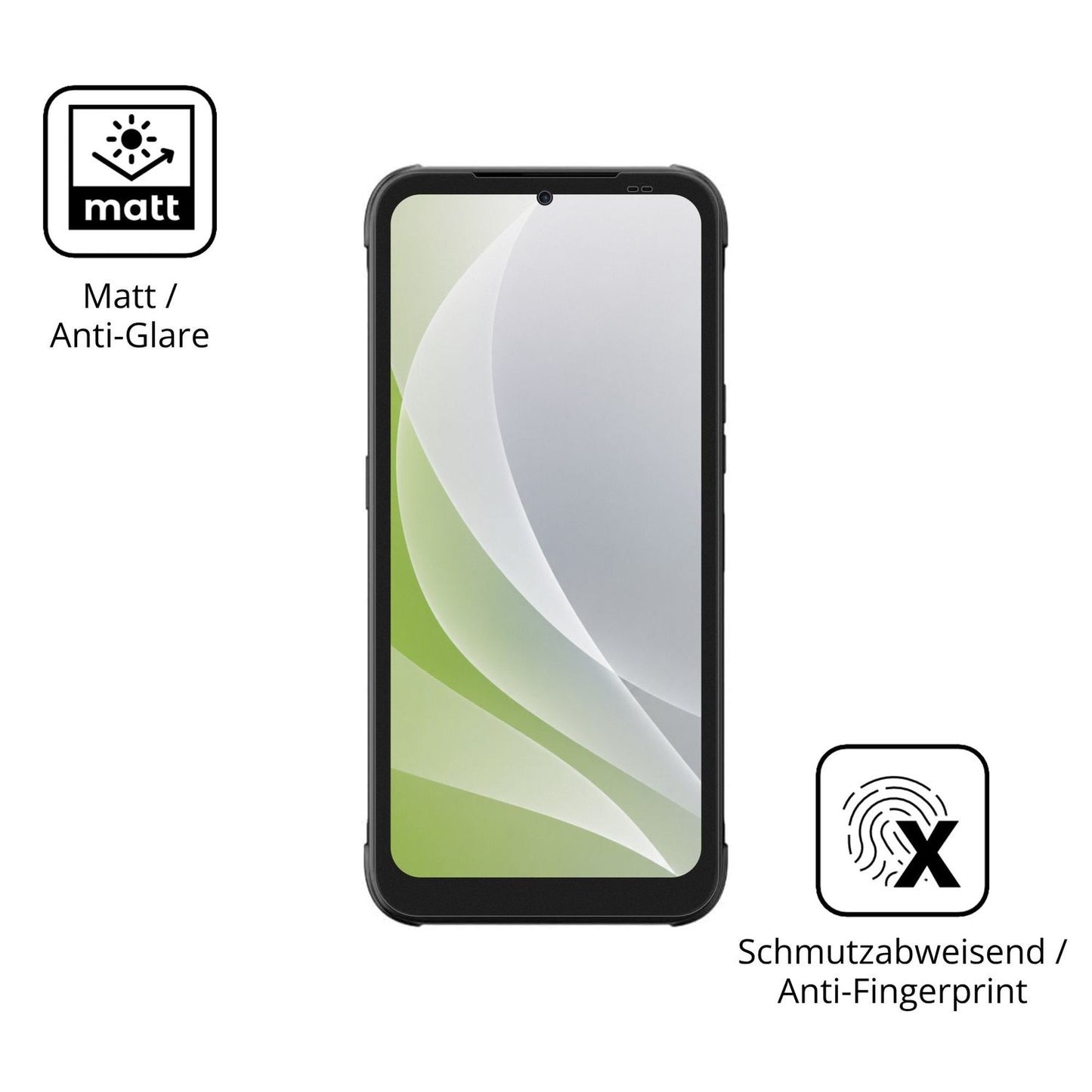 Dünne und entspiegelnde Folie passend zugeschnitten für Gigaset GX30