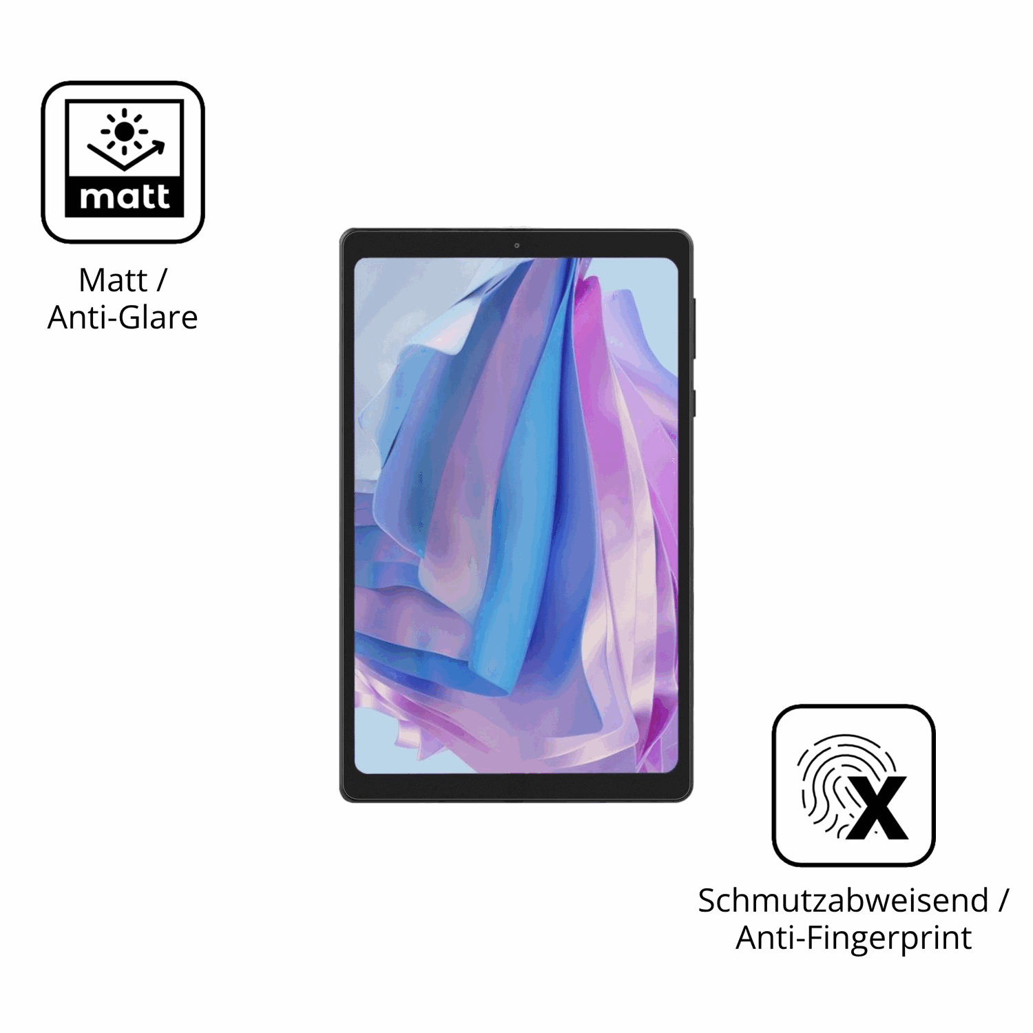 Dünne und entspiegelnde Folie passend zugeschnitten für Headwolf Fpad 5