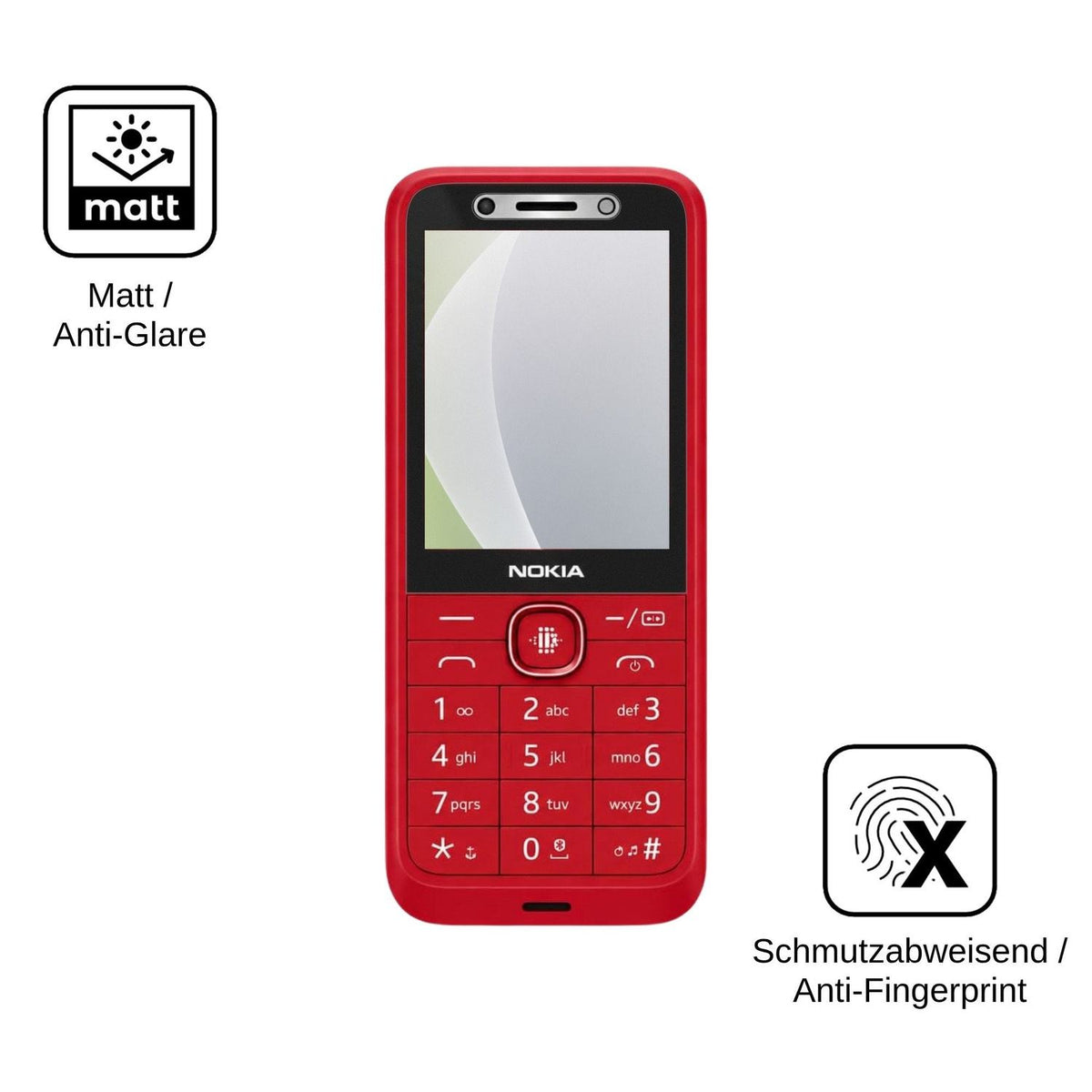 4x Screen Protector for HMD 215 4G 2E Protection Anti Glare dipos