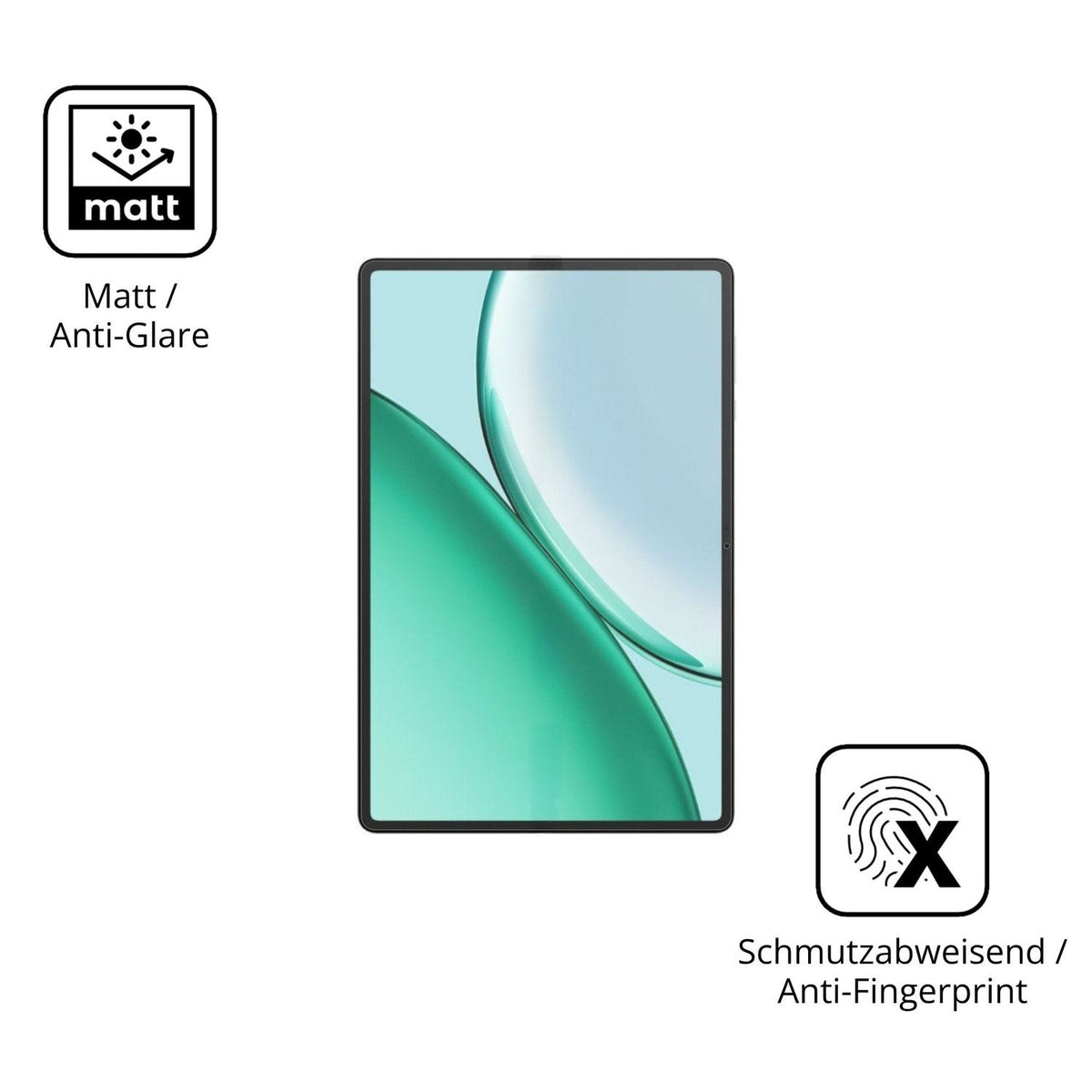 Dünne und entspiegelnde Folie passend zugeschnitten für Honor Pad X10