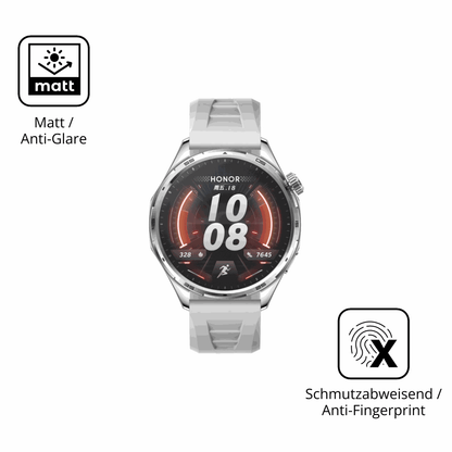 Dünne und entspiegelnde Folie passend zugeschnitten für Honor Watch 6 Plus