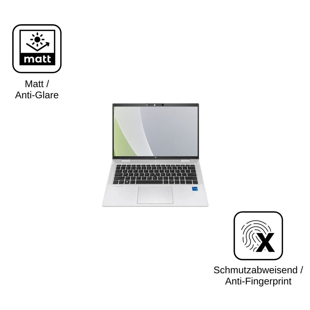 2x Screen Protector for HP EliteBook x360 1030 G8 13.3 Protection Anti Glare dipos