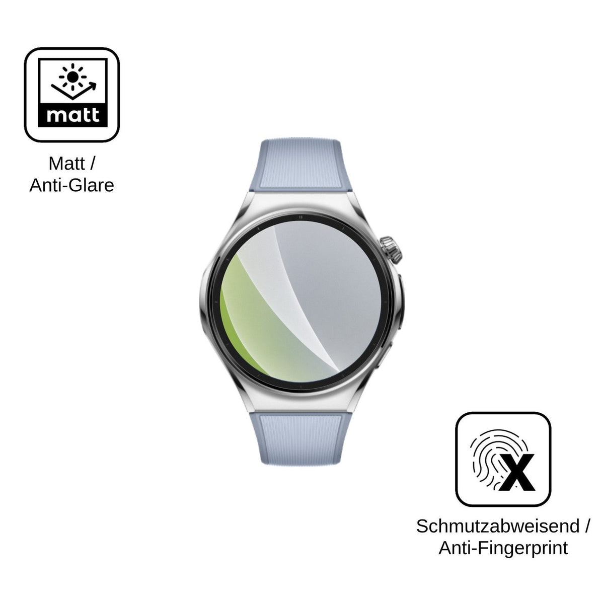 6x Screen Protector for Huawei Watch 6 46 mm Protection Anti Glare dipos