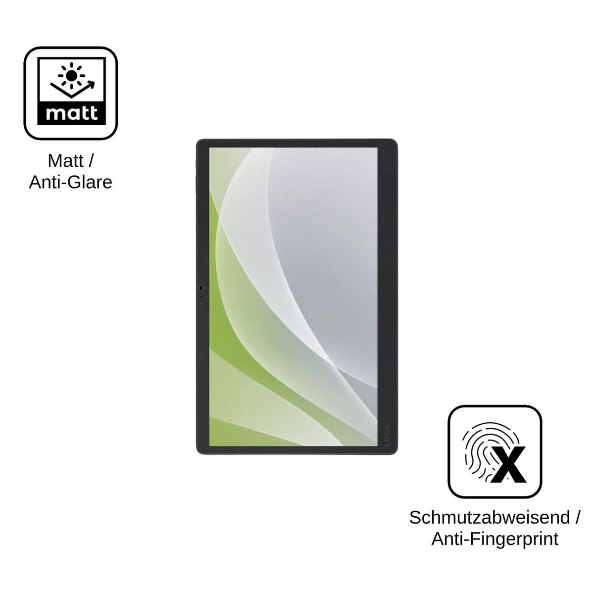 2x Screen Protector for Iris Ohyama Luca TM15F1Q74-V1H Protection Anti Glare dipos