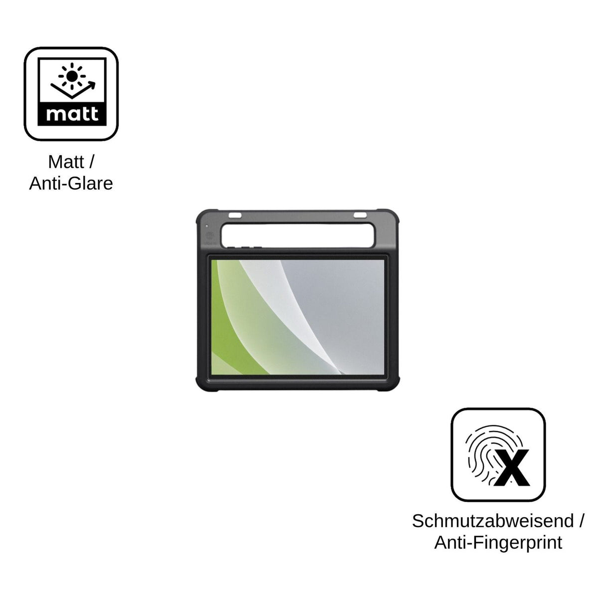 2x Screen Protector for Jabbla Vibe 12 Plus Protection Anti Glare dipos