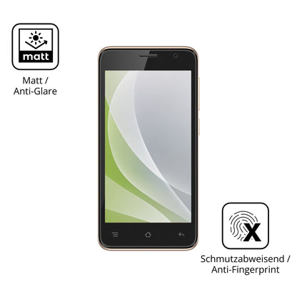 Dünne und entspiegelnde Folie passend zugeschnitten für Karbonn A9 Indian