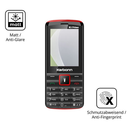 Dünne und entspiegelnde Folie passend zugeschnitten für Karbonn K1 Prime